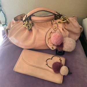 Juicy Couture Pink Leather Purse & Wallet (2007)